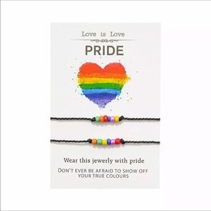 2 Friendship Partner Pride Rainbow Bracele…